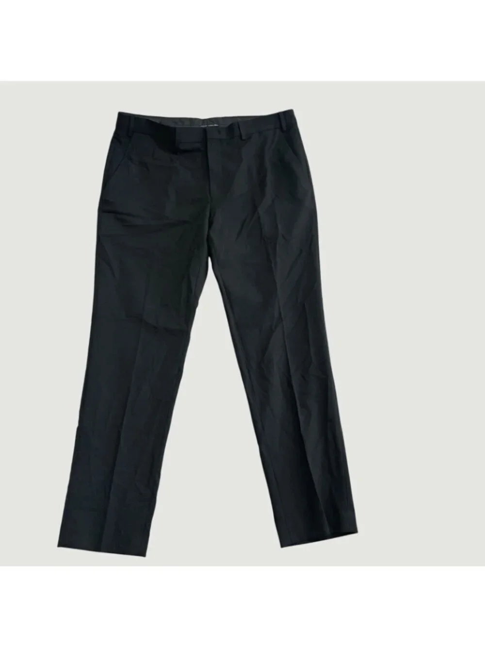 Calvin Klein Men's 36W X 30L Black Dress Pants Slim Fit Polyester Blend M1047